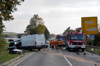 Toedlicher Verkehrsunfall auf der B10 bei Korntal-Muenchingen